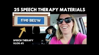 25 Speech Therapy Materials at Five Below - #SpeechTherapy Vlog 5