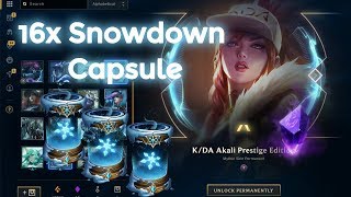 16x Snowdown 2018 Capsule Opening - League of Legends