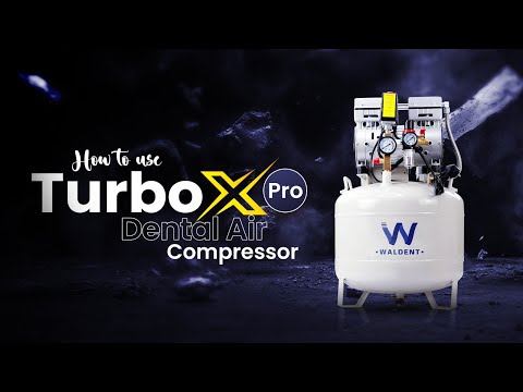 TurboX Pro Dental Air Compressor 1 1HP Round Tank