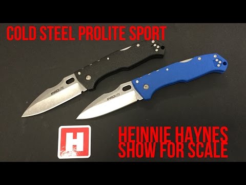 Cold Steel Prolite Sport - Heinnie Haynes Show for Scale