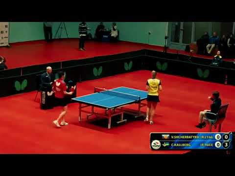 1.RUSSIA - SWEDEN ETTU SHCHERBATYKH - KALLBERG #tabletennis #настольныйтеннис