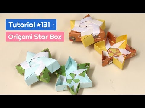 DIY Origami 6 Point Star Box Easy Tutorial | The Idea King Tutorial #131