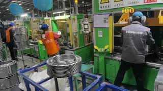 Front loading washer drum making line- for Hisense