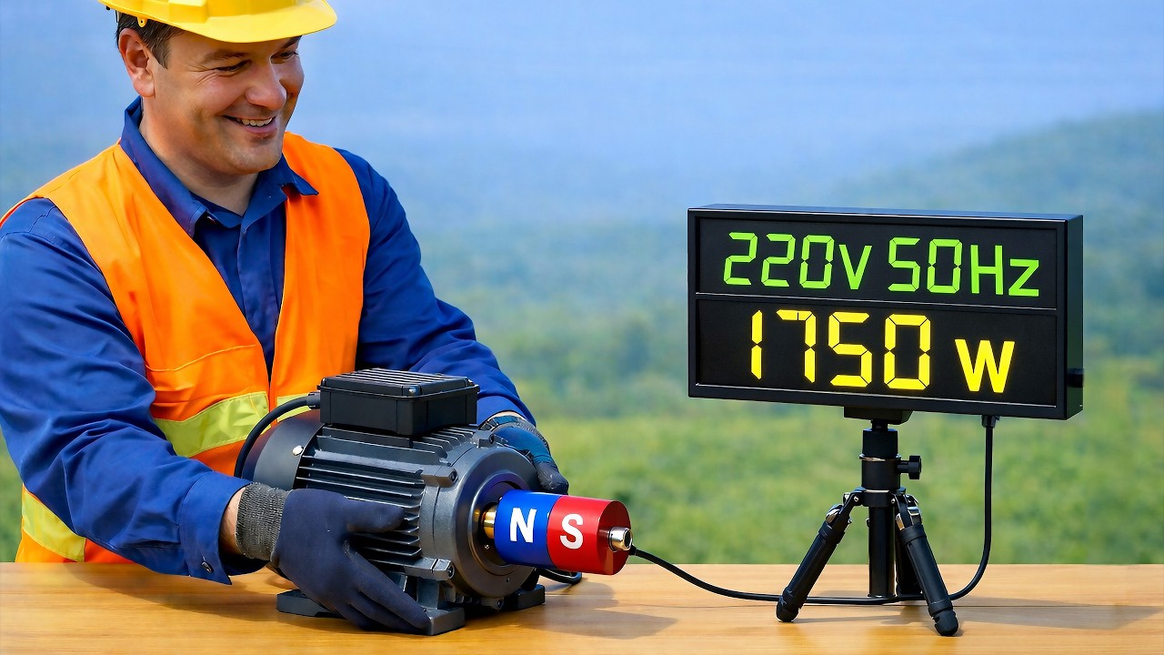 You’ll never need to buy electricity again! Turn super magnet into a self-propelled generator