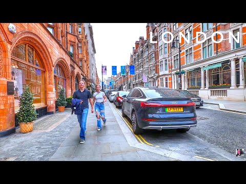 London Winter Walk | Walking London Posh Mayfair & Oxford Street | London City Walk | London Streets