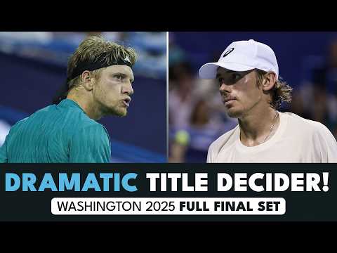 Davidovich Fokina vs De Minaur DRAMATIC Final Set! | Washington 2025 Final Set IN FULL