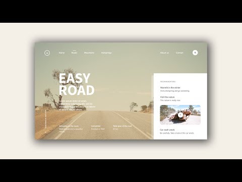 Web Design Speed Art #6 - Easy Road [Adobe XD]