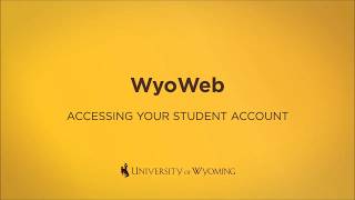 How to Access Your WyoWeb Student Account