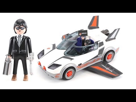 Play Mobil 9252 Top Agents Toys Spy Racer Fly Mode - MengBrick Build