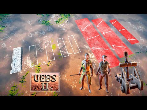 Medieval Army vs 5 lines of defense [Animals] | Ultimate Epic Battle Simulator 2