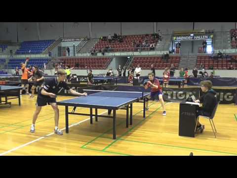 Lukas Bonderup, OB vs Magnus Kaas Thomsen, Hvidovre Bordtennis 120316