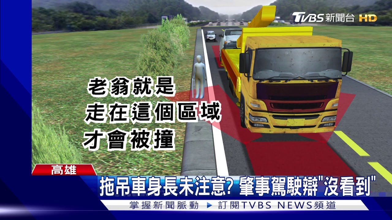 拖吊車拖廂型車行駛 撞7旬翁不理繼續開