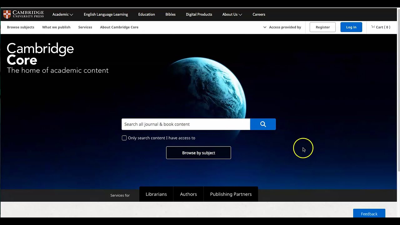 Cambridge Core: The Basics