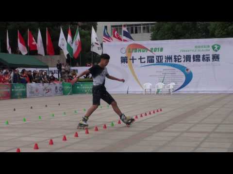 2016 Asian roller skating championship Classic Slalom Junior Men 4th Place Lai Hsu Chieh 賴徐捷(TWN)