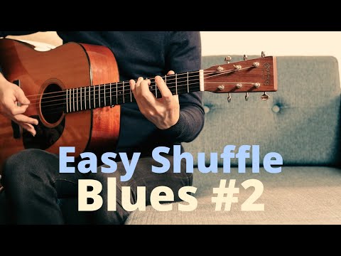 Easy Shuffle Blues #2 - Guitar - Playalong