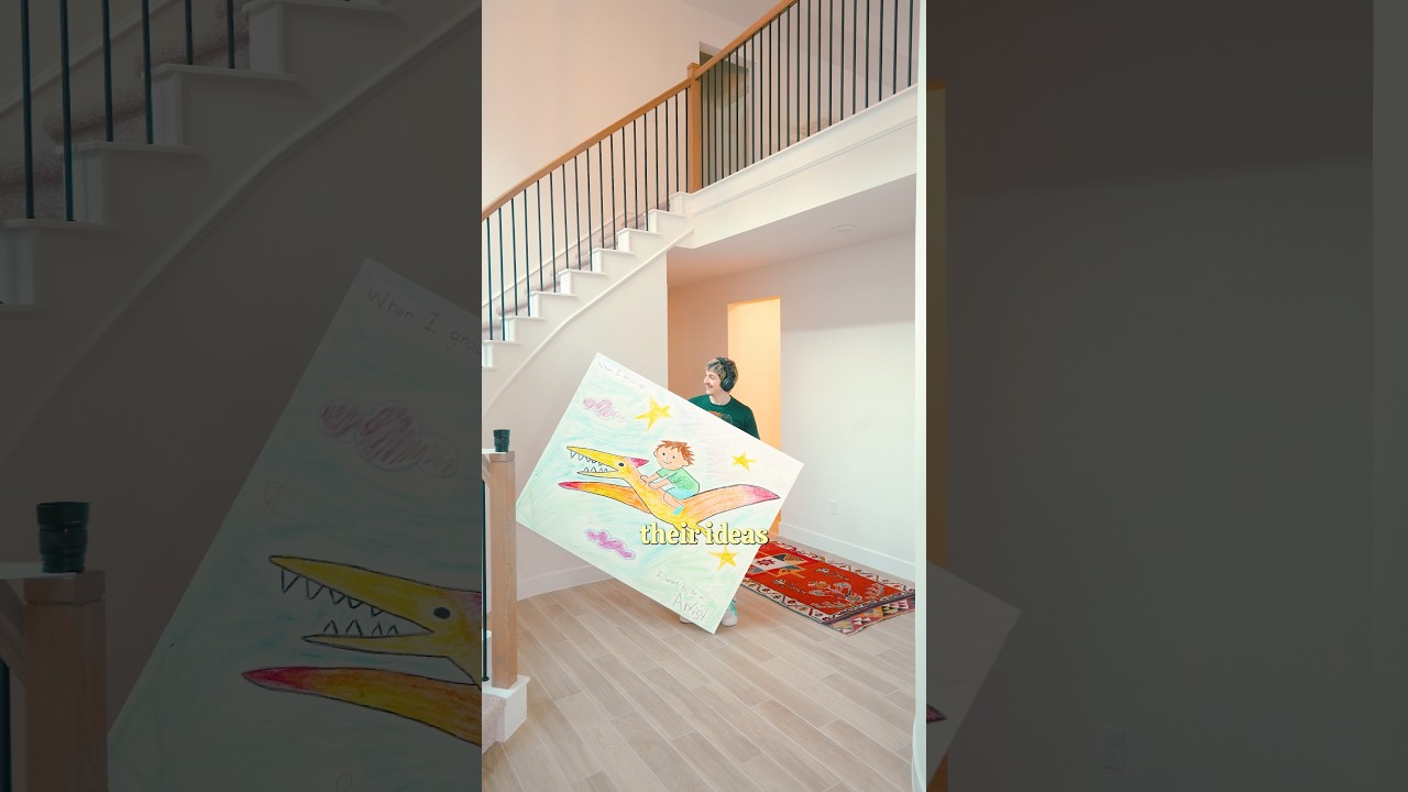 Making kids art look Expensive! #diy