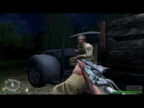 call of duty 1 gameplay walkthrough part 3 - american campaign - alps chateau