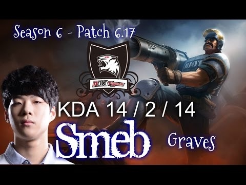 ROX Smeb GRAVES vs KHA'ZIX Jungle - Patch 6.17 KR | League of Legends