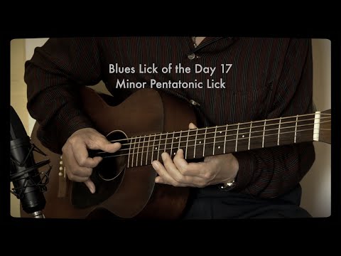 Blues Guitar Lesson "Blues Guitar Lick of the Day 17” (A=432Hz)  Minor Pentatonic Lick Hideo Date