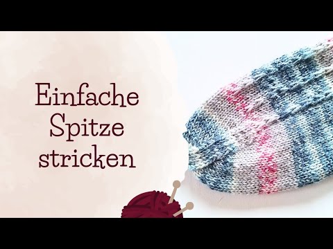 Einfache Sockenspitze  |  Bandspitze  | Socken stricken lernen | Sockengrundkurs Teil 5 von 5