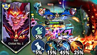 Download lagu SUN EMBLEM ASSASSIN RACING BERULAH 🔥 BUILD SUN TERSAKIT 2026 | MOBILE LEGENDS mp3