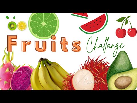 Fruits challenge ചെയ്താലോ 🍊🍌🍏|Fruits challenge