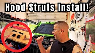 New Jeep Wrangler Hood Struts Install