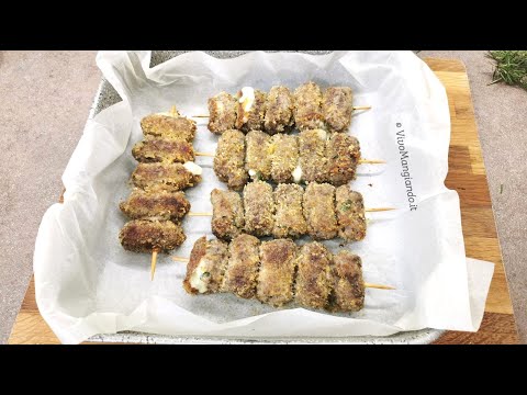 Spiedini di carne ripieni, teneri e semplici