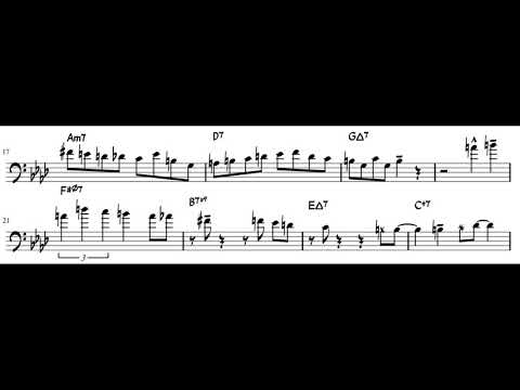 All The Things You Are - Carl Fontana Trombone Solo Transcription