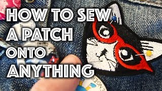 How to Sew a Patch Onto Anything  Sew Anastasia