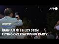 Iranian Missiles Seen From Lebanese Wedding Party Near Israeli Border AFP
