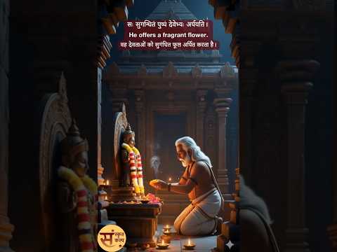 Priest’s devotion अर्चकश्रद्धा (पुजारी की भक्ति) Sanskrit Story - 76 | Sanskrit Kalp