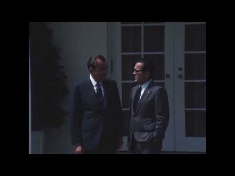 President Nixon and Senator Ted Stevens in Washington, DC