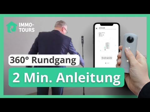 Virtuellen 360 Grad Rundgang erstellen | Immobilienmakler | 360° Kamera + Virtuelle Tour Software