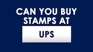 Does UPS Sell Stamps