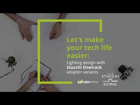 Lighting design with Stucchi Onetrack adapter variants