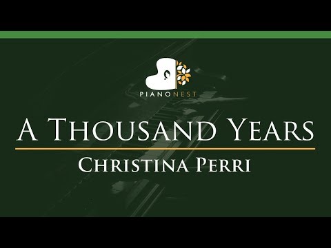 Christina Perri - A Thousand Years - LOWER Key (Piano Karaoke / Sing Along)