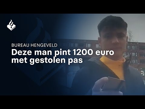 Deze man pint 1200 euro met gestolen pas - Odijk
