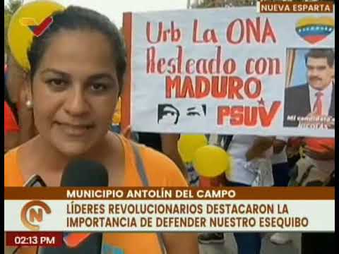 Nva. Esparta | Habitantes del mcpio. Antolín del Campo manifestaron su apoyo al Pdte. Nicolás Maduro