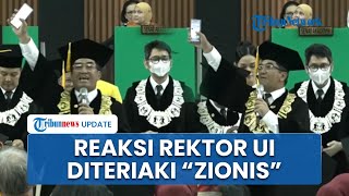 Momen Rektor UI Diteriaki Zionis saat Wisuda Mahasiswa, Berawal dari Penggalangan 'Dana Abadi'