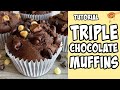 Triple Chocolate Muffins Recipe Tutorial Shorts