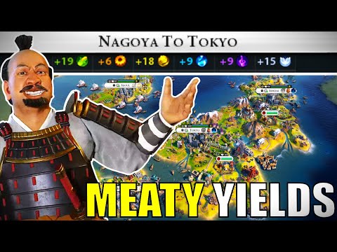 Civ 6 | Have I Made The Best Tokugawa Trade Routes In Civ 6??? – (#4 Deity Japan Civilization VI)