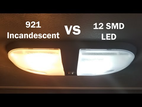 RV LED Light Replacement Cheap DIY for $25 – 12 SMD vs 921 Incandescent