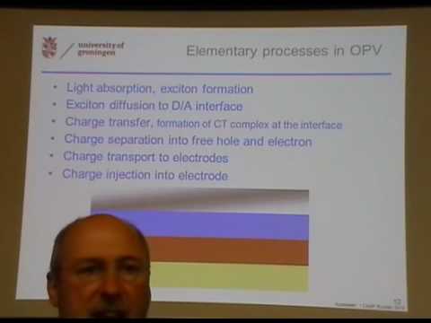 A Chemist's Tale on Bulk Heterojunction Discovery & Development - Kees Hummelen