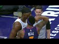 Bradley Beal and Bam Adebayo have a flex off after foul and makes ref laugh😂