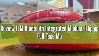 Review ILM Bluetooth Integrated Modular Flip up Full Face Motorcycle Helmet Sun Shield Mp3 Intercom