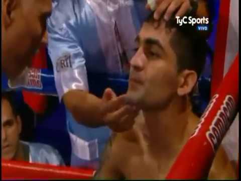 Cesar Barrionuevo TKO2 Oscar Meza  WBC Latino Welterweight title