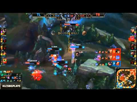 Team Liquid vs Team 8 - HIGHLIGHTS - NA LCS Summer 2015 - W1D2 - League of Legends