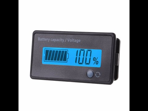 LCD индикатор емкости АКБ, 7-100В, 28 элементов, Pb, LiIon, LiFePO4