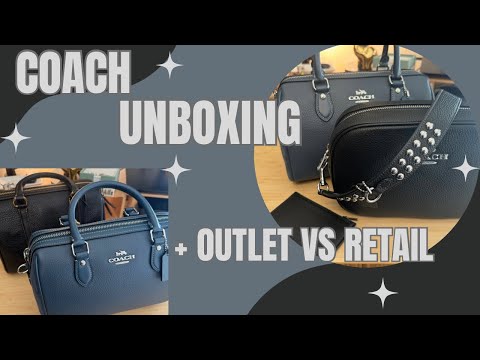 Coach Outlet Unboxing!➕ Comparação Outlet versus Varejo, Ruby vs Rowan